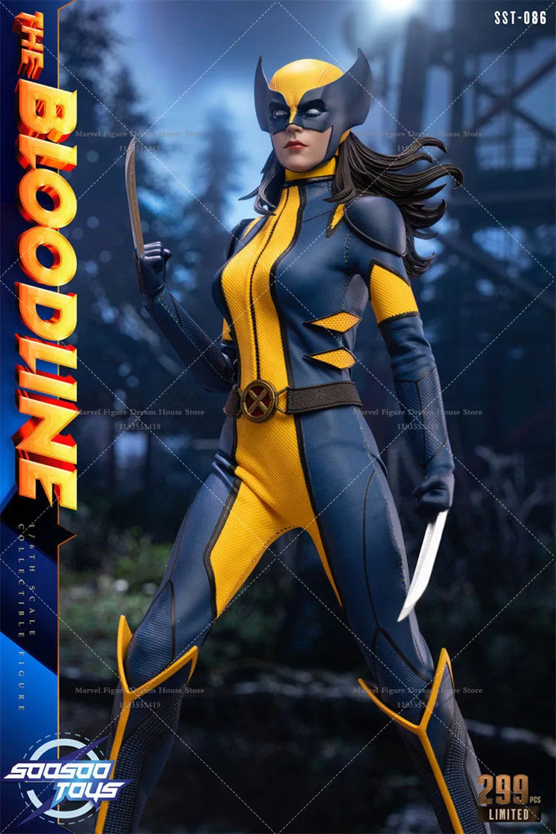 Soosootoys SST-086 1/6 Scale Classic Yellow And Blue Battle Suit 12-inch Full Set Action Figure Soldier Doll Body Height 28CM
