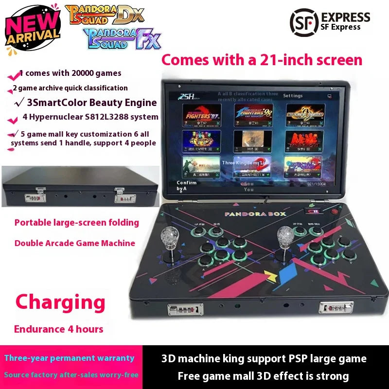 Arcade Pandora Game Console Multi in One Moonlight Box Portable Folding Fighting Game Console Customizable