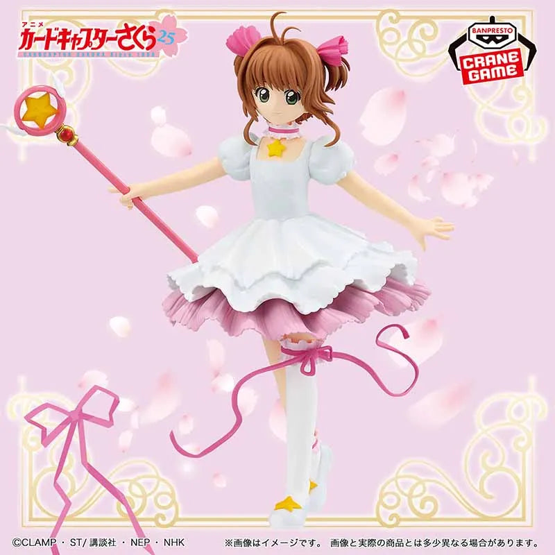 Bandai Original BANPRESTO Card Captor Sakura Anime Figur Kinomoto Sakura Fertiges Modell Sammlerspielzeug Geschenk für Kinder Ornamente