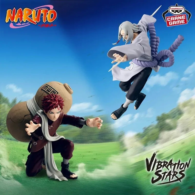Bandai In Stock Banpresto Original Vibration Stars Anime Naruto Kimimaro Gaara Action Figures Model Toys Collector Gift DT