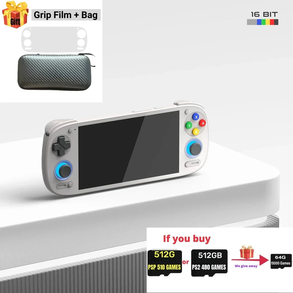 EAEY Retroid Pocket 5 Rp5 Handheld: 8 GB + 128 GB, 5,5 Zoll OLED, Bluetooth 5.0 | Unterstützt PSP/PS2-Spiele, tragbare Retro-Gaming-Konsole