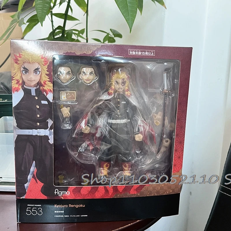Figma Demon Slayer Figure Kimetsu no Yaiba Rengoku Kyoujurou 553 Gift Collection Model Toys