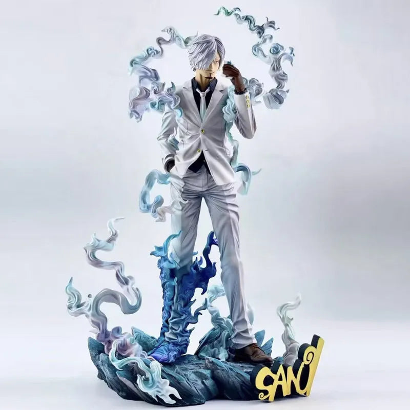 28cm Anime One Piece Figure Sanji Figures Smoking Sanji Figurine Statue Pvc Collection Model Decoration Doll Toys Gifts