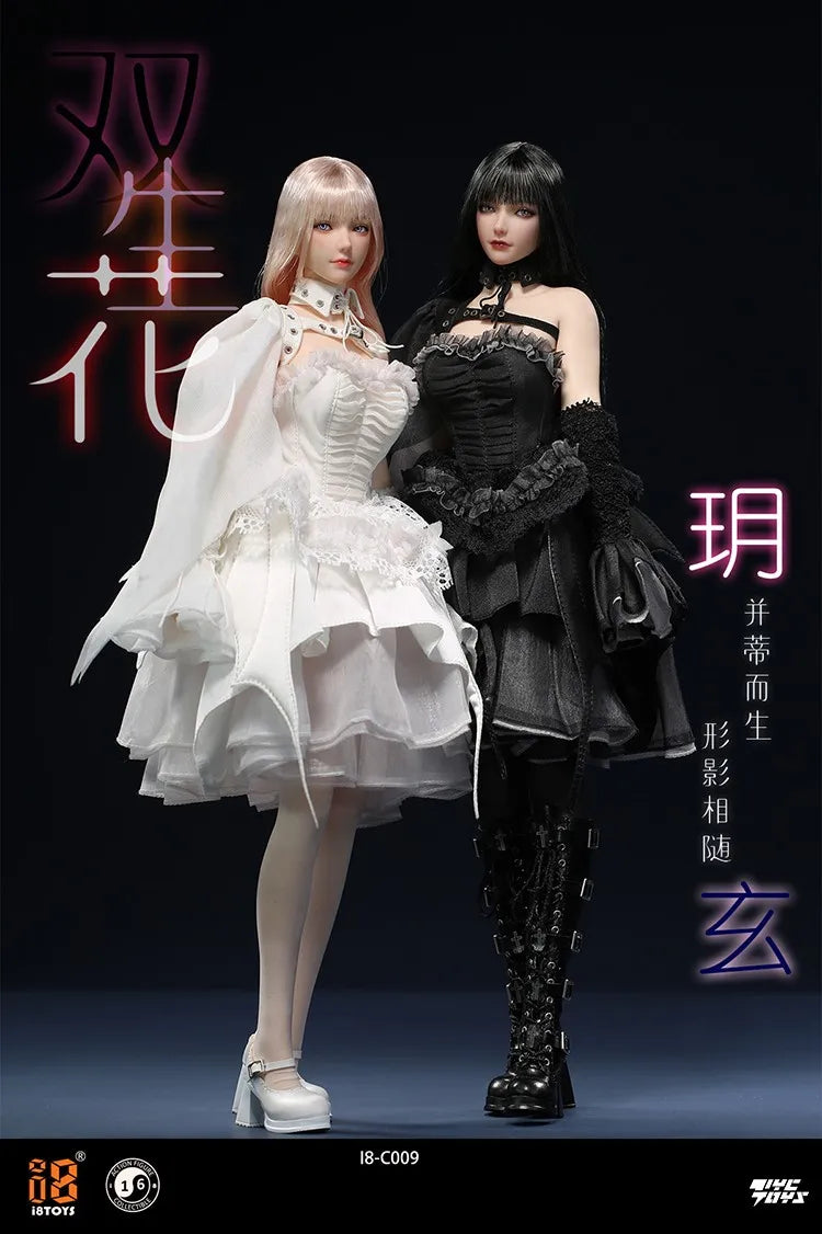 In Stock I8TOYS I8-C009 1/12 Scale Female Warrior Handsome  Twin Flowers Clothing Set Fit 6inch Action Figure Model Toys