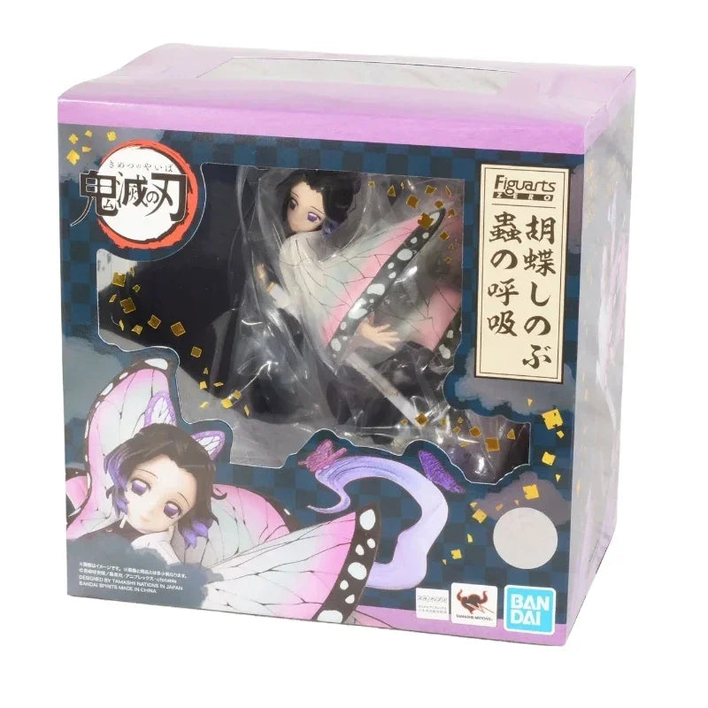 В наличност Оригинална фигурка Bandai Figuarts Zero Demon Slayer Kochou Shinobu, аниме модел, играчка, подарък