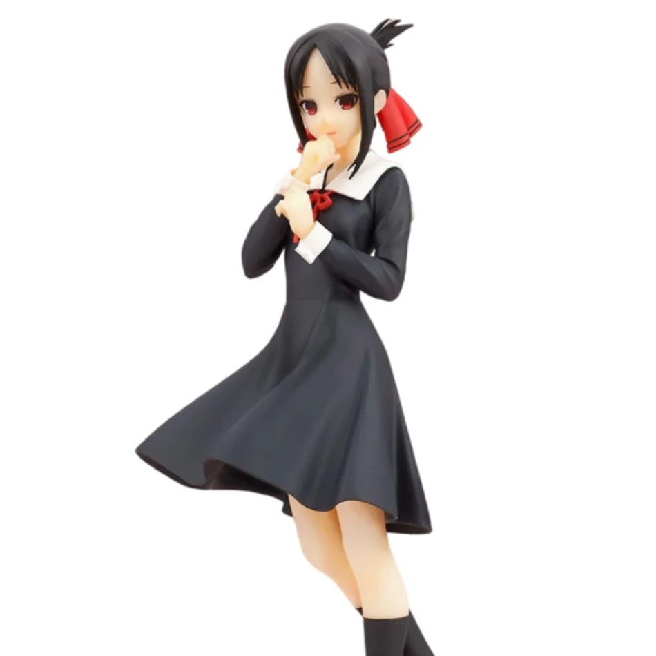18cm Anime Figure Love is War Fujiwara Chika Shinomiya Kaguya Kawaii Girl  Action Figure Collectible Model Doll Toy Gift