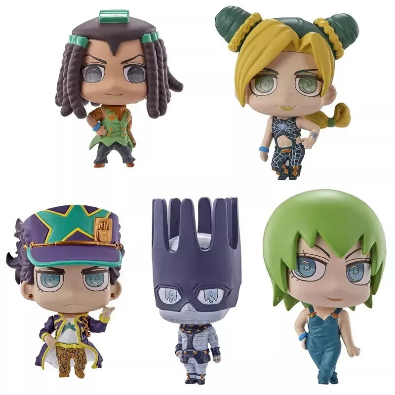 JoJo's Bizarre Adventure Gashapon Toys Jolyne Cujoh Foo Fighters Kujo Jotaro Ermes Costello Q Version Figure Ornaments Toys