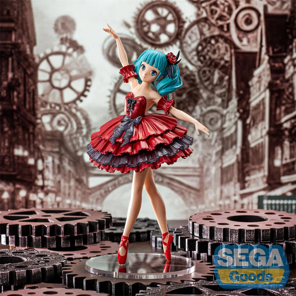 Auf Lager SEGA Luminasta Hatsune Miku: Projekt DIVA MEGA39s „Hatsune Miku-Star“ PVC 19CM Anime-Actionfiguren-Sammlungsspielzeug