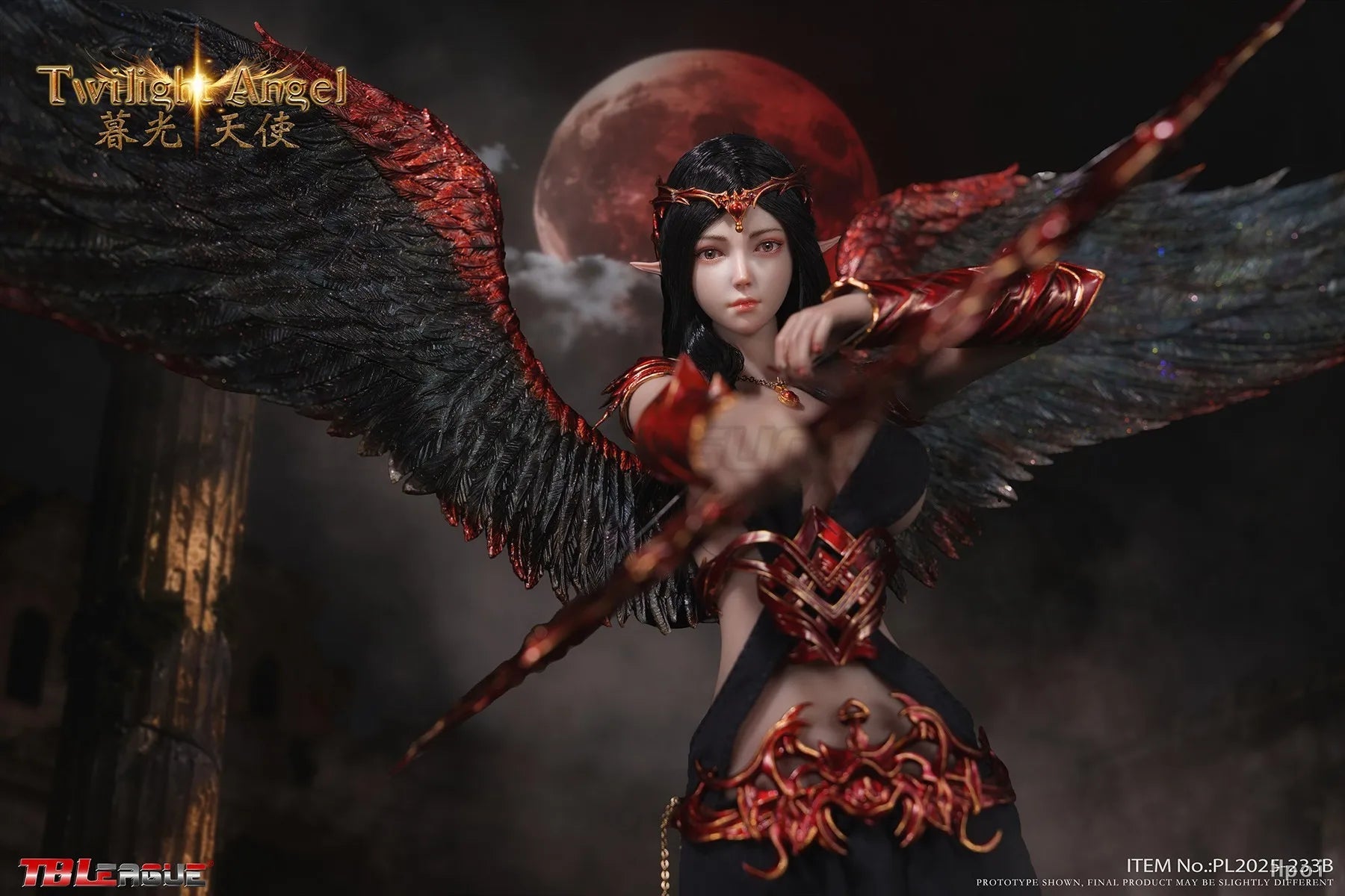【MT】Original TBLeague PL2025-233B Twilight Angel Black Style 1/6 Action Figure Toy Collection Model Ornament