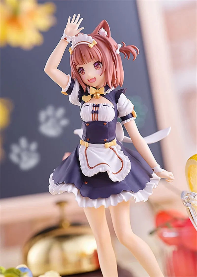 New Cute Anime Nekopara Coconut Figure Standing Maid Outfit Ver Anime Azuki Model Gift Collection Action Figure PVC