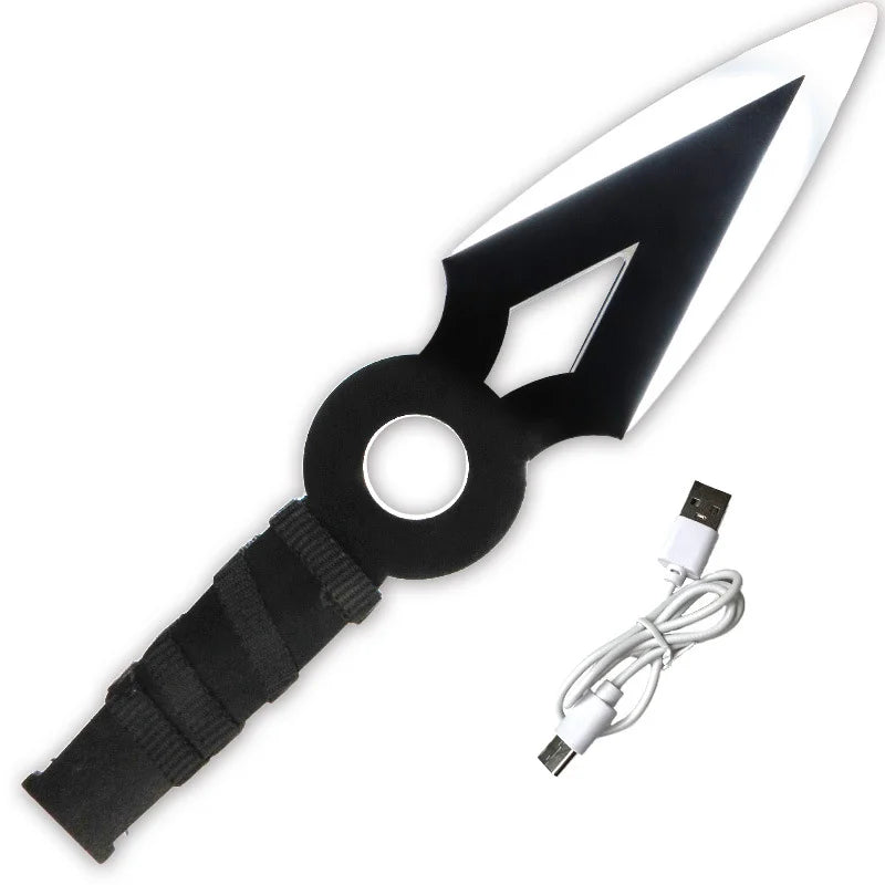 Illuminated Toy with Colorful Effects Valorant Karambit Impression Jett Kunai Graphics Card Claw Knife Rechargeable Model Toy