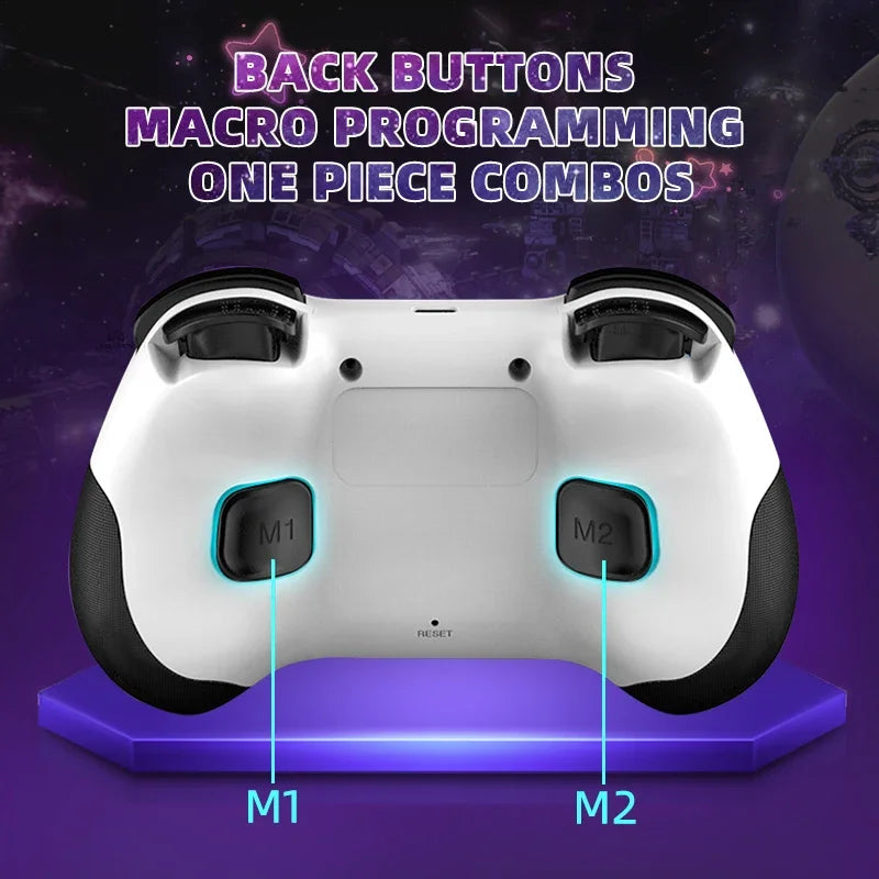 Z01 Wireless Game Controller Bluetooth 6-Axis Motion Sensor Support Turbo Programmable Hall Joystick for Switch Steam PS3 PS4 PC