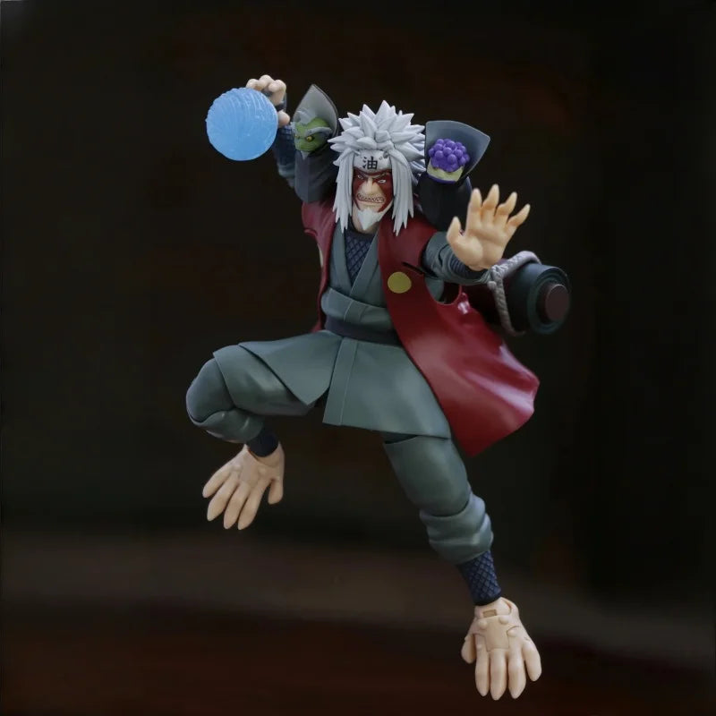 Bandai S.H.Figuarts Jiraiya Naruto Shippuden Action Figure Anime Merch Collection Decoration Goods Movable PVC Model Toys Gift