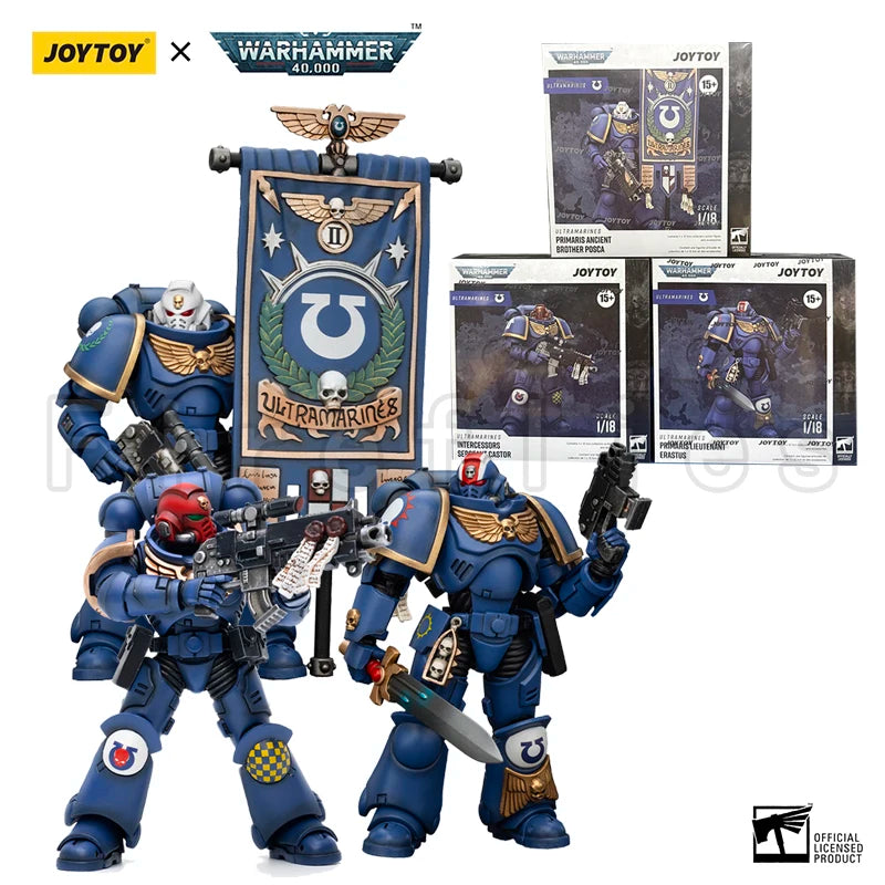 1/18 JOYTOY Action Figure (3PCS/SET) 40K Heroes Of The Chapter Re-issue Version Anime Collection Model Toy