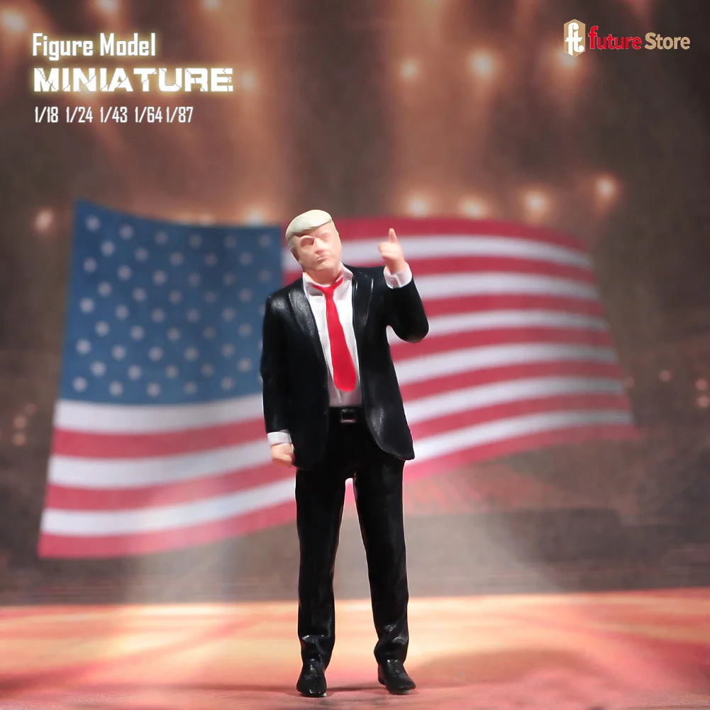 In Stock 1/87 1/64 1/43 1/24 1/18 Male President Bodyguard Miniature Figure Mini Diorama Resin Model Street Scene Prop Toy