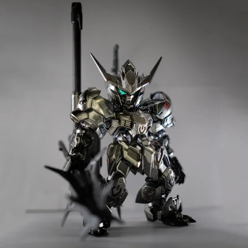 MGSD Base Limited Barbatos Iron Blooded Electroplating Silver Color Mech Assembly Model Kit Action Figure Decorative Boy Toys