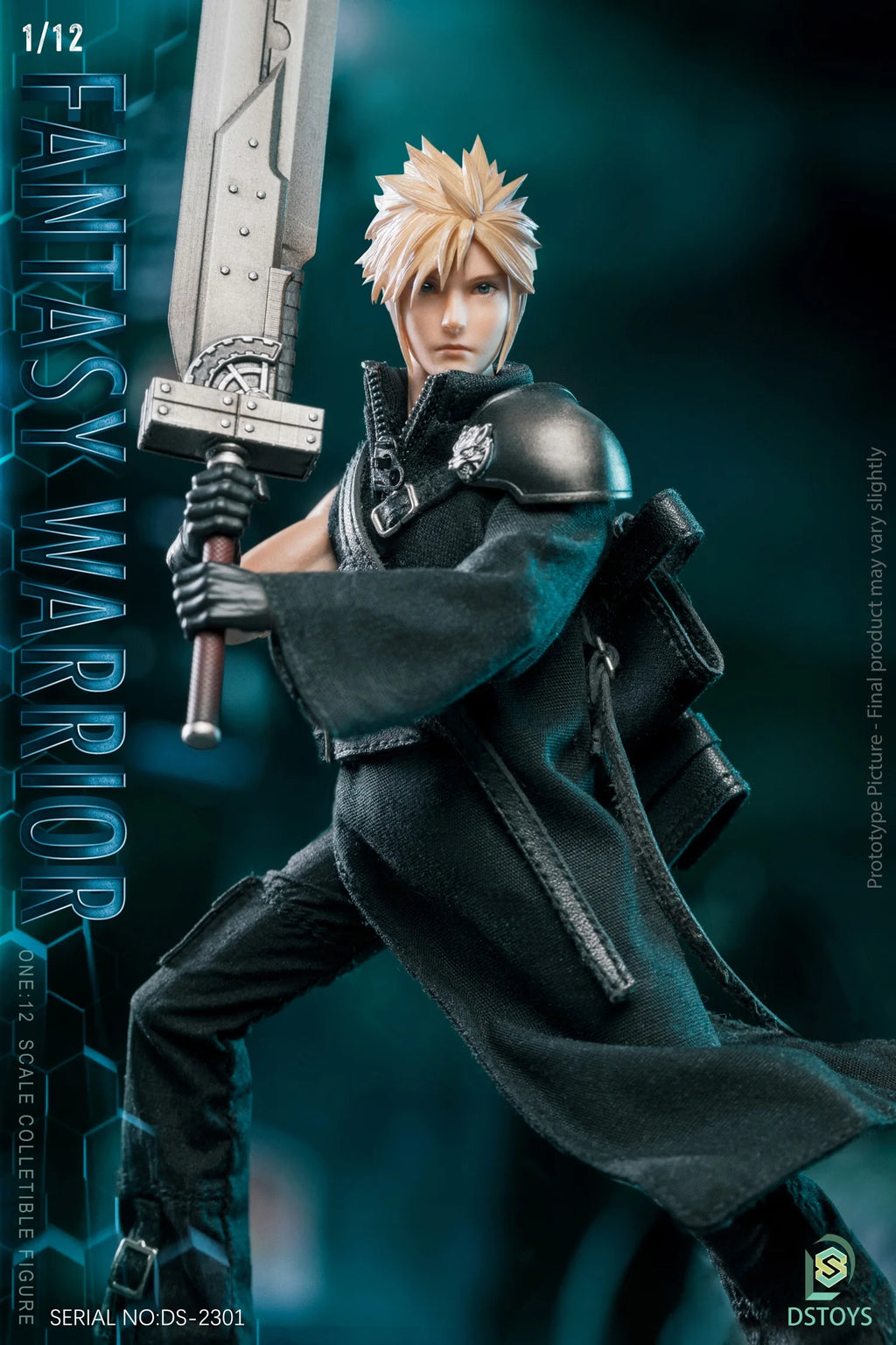 in Stock 1/12 Fantasy Warrior Cloud Action Figure 6-inch Male Soldier Action Figurine Toy Full Set Collectible Model