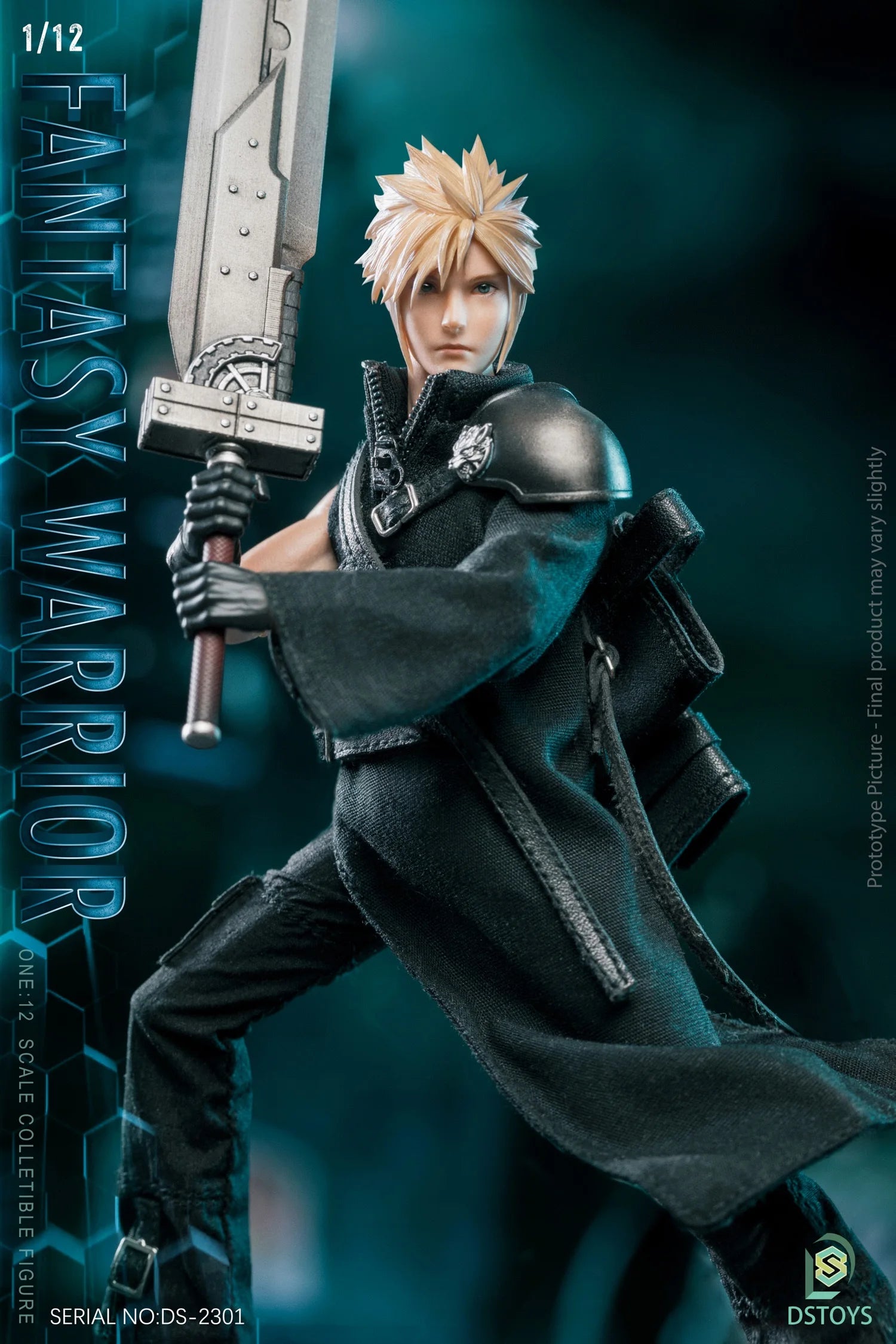 in Stock 1/12 Fantasy Warrior Cloud Action Figure 6-inch Male Soldier Action Figurine Toy Full Set Collectible Model