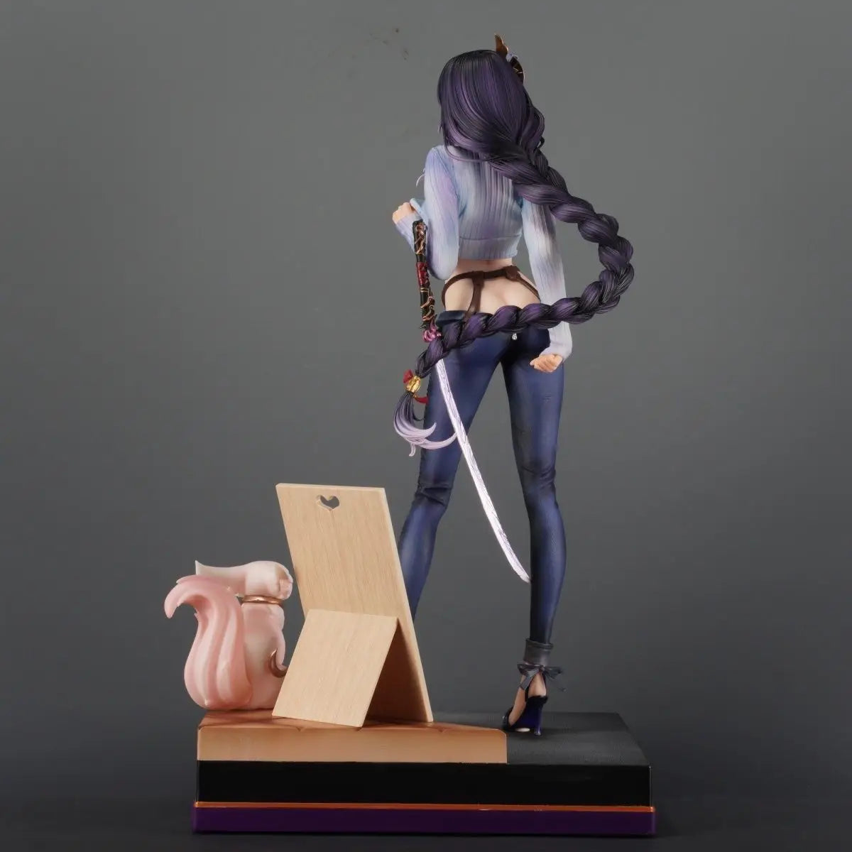 51 cm Genshin Impact Fa Raiden Shogun Harzkopf Skulptur Spiel Mädchen Figuren Modelle Statue Jungen Sammlerstück Ornament Puppenspielzeug