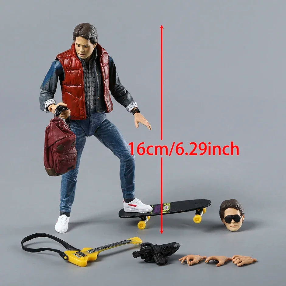 NECA Back to the Future Marty McFly Guitar Joints Moveable Collectable Creative Action Figure