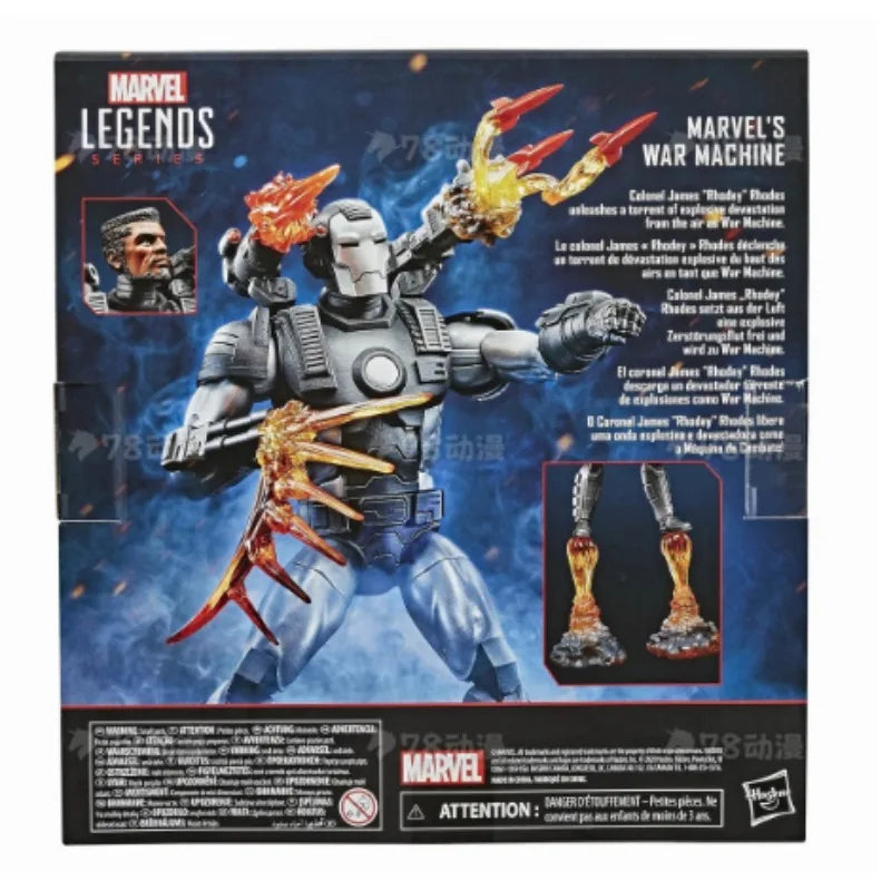 Original Hasbro Marvel Legends Series War Machine Anime Figure Collection Toy Model
