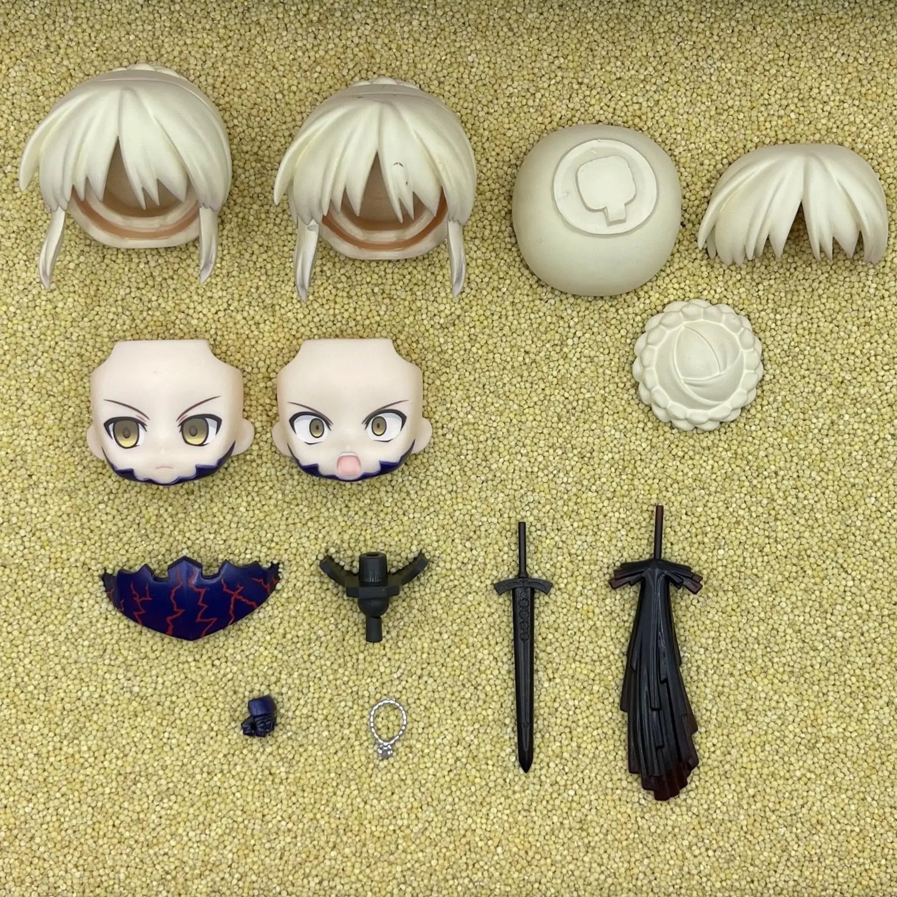 hei GSC Clay Man Face doll face hair doll accessories
