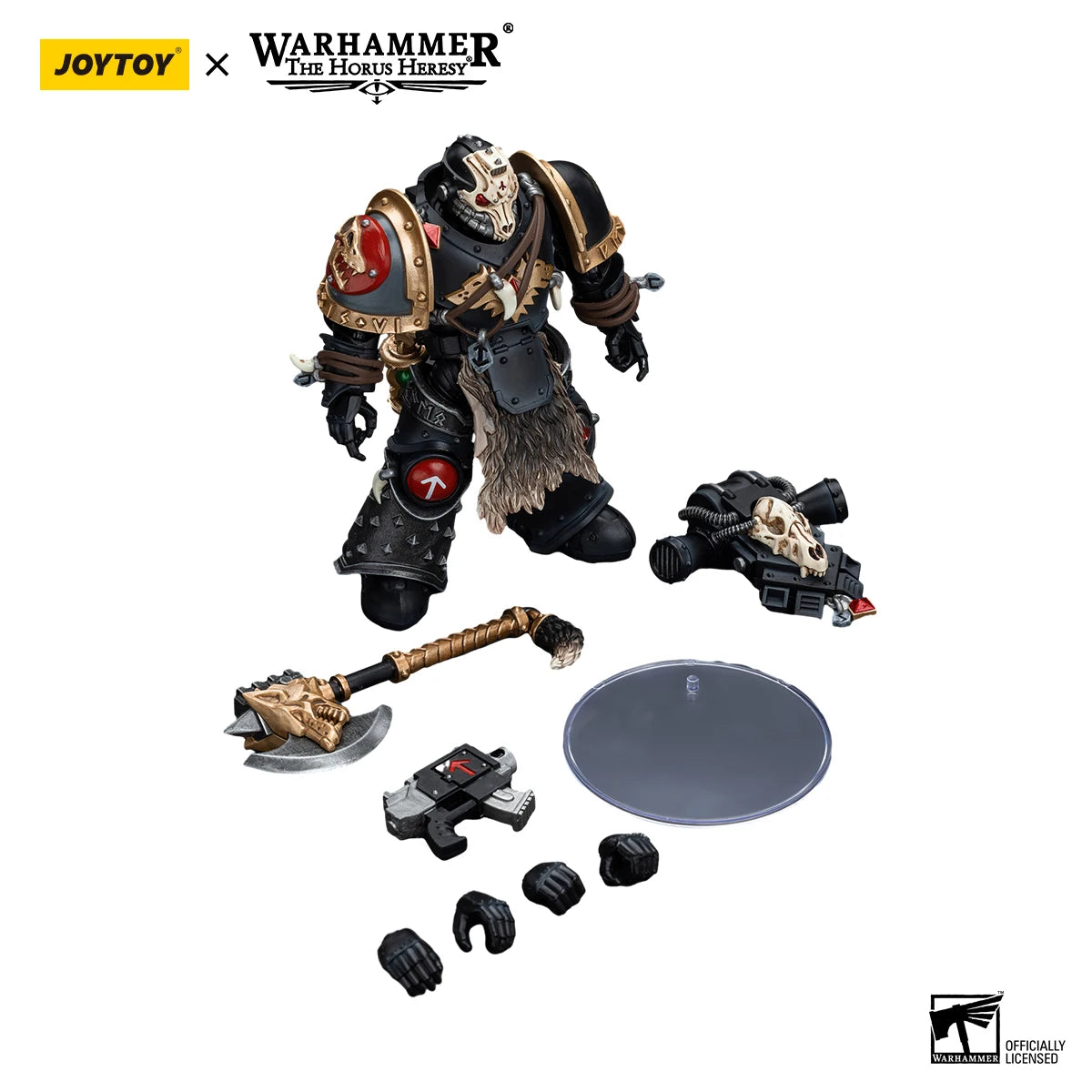 Joy Toy Warhammer 40K Space Wolves Geigor Fell-Hand Action Figure 1/18 12cm Collectible Children Toys Warhammer Birthday Gift