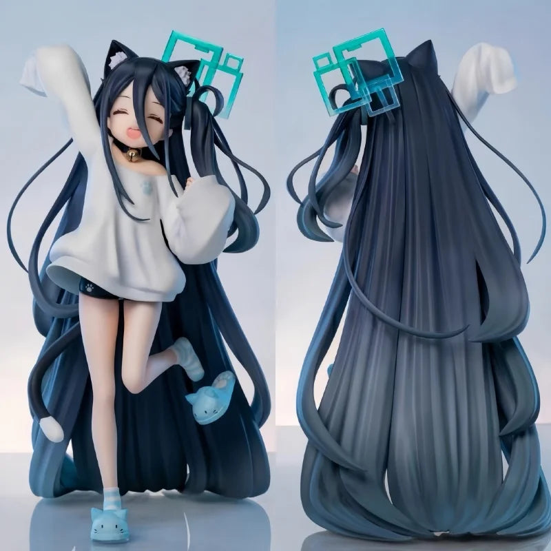 High Quality Blue Archive Sunaookami Shiroko Pajamas Replica Anime Figures Game Models Statue Girl Models Collectible Ornaments