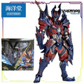 KAIYODO Original Vulcanlog Monster Hunter Revo Series 005 Battle Cat/Hunter Female Swordsman Articulated Action Figure Model Toy