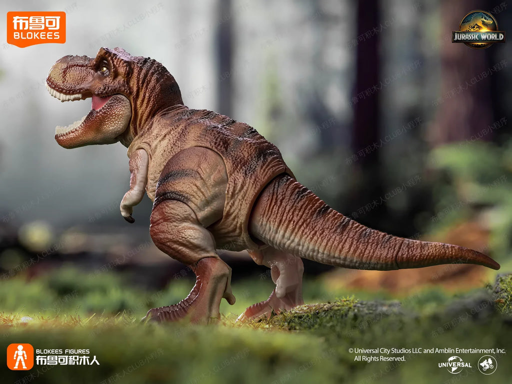Original Blokees Jurassic World Terraventure Series Vol.1 Blind Box Action Figures Tyrannosaurus Peripheral Collection Boy Gift