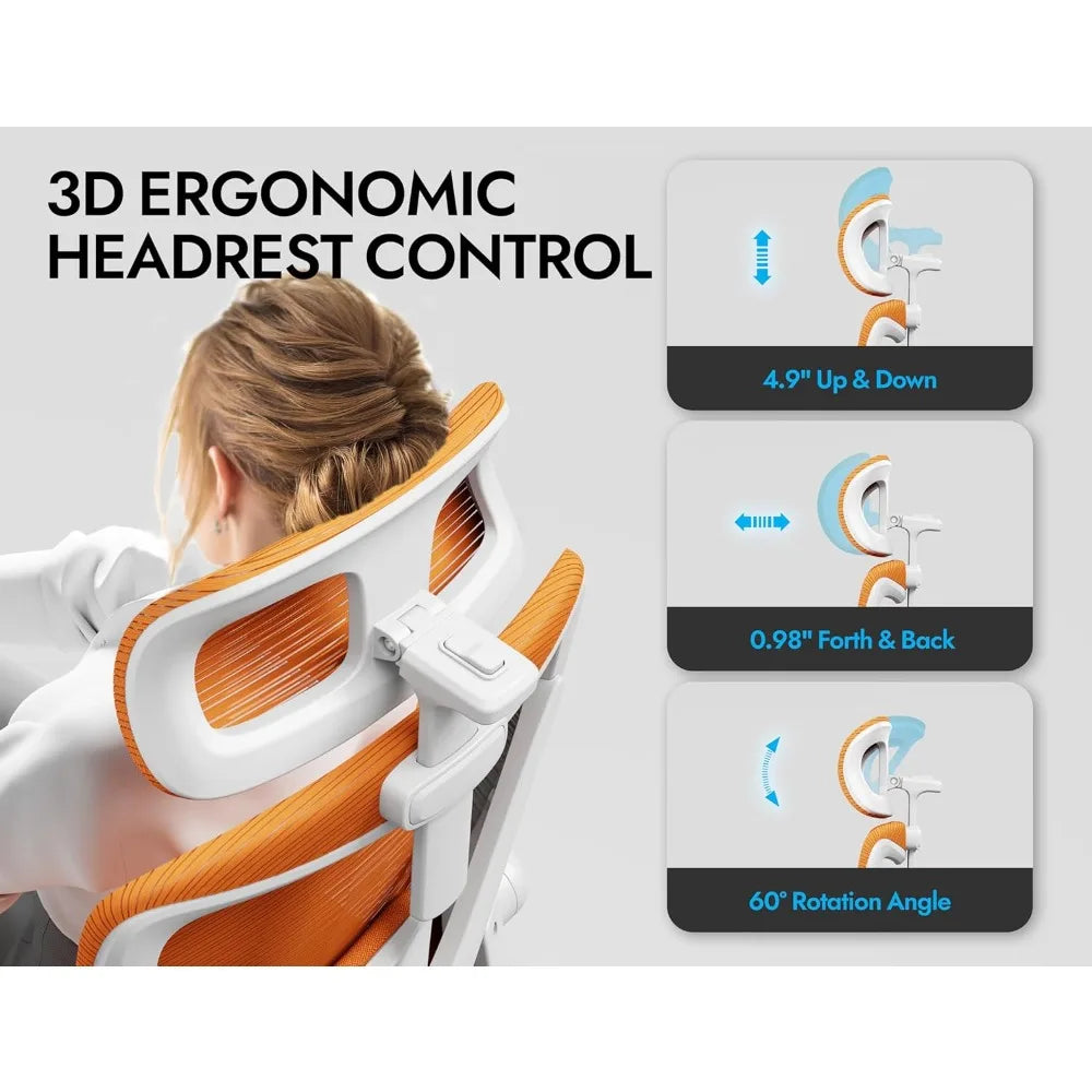 Ergonomischer Bürostuhl – X-förmiger Computer-Schreibtischstuhl, bequem, Gaming-Stuhl, Bürostuhl mit Lendenwirbelstütze, Netz-Bürostühle