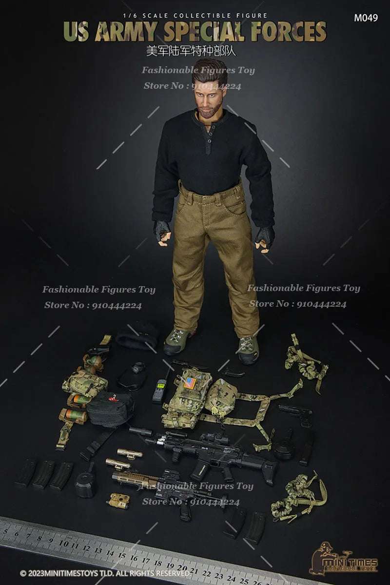 Minitimes Toys M049 1/6 Men Soldier Army Special Forces Full Set Military Combat Puppet 12Inch Action Figure Military Toys