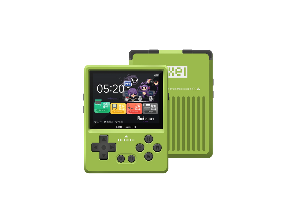 2025 New GKD Pixel2 Handheld Game Console Portable Retro Nostalgia Game Console Arcade Game Full Metal Body Cnc Birthday Gift