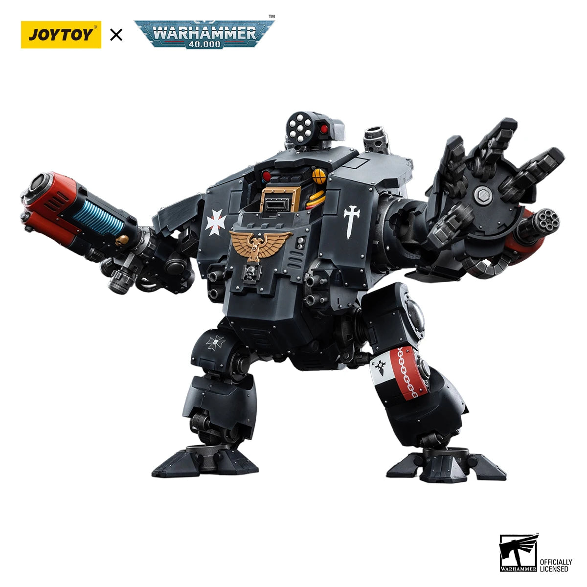 JOYTOY Warhammer 1/18 Action Figures Mecha Black Templars Redemptor Dreadnought