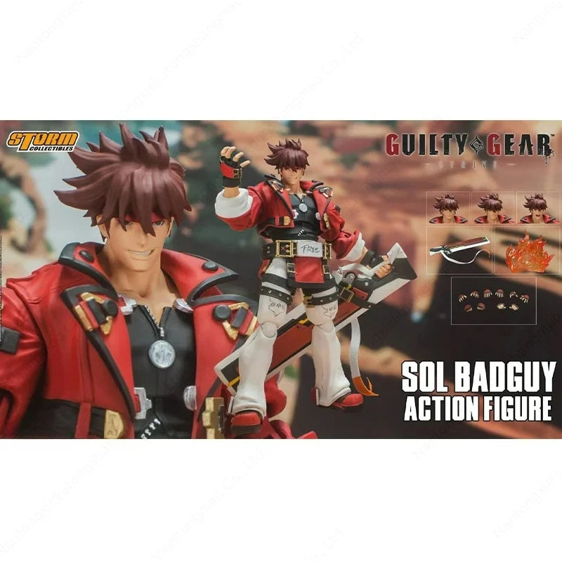Original Storm Toys Sin Equipment Sol badguy In Stock Anime Action Collection Figures Model Toys