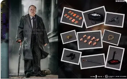 Mars Toys SS002 A Grid Cloth B Strip Suit 1/6 The Bar Boss Penguin Bewegliche Mann-Anzugfigur 30 cm Soldatenmodell Geschenkkollektion