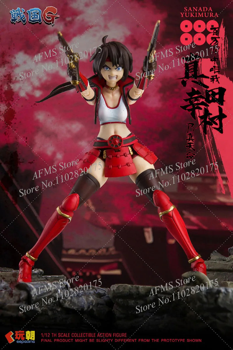 KEEPGOING 1/12 Scale Collectible Figure Sanada Yukimura Japanese Warring States Heroes 6Inch Women Soldier Anime Action Figure