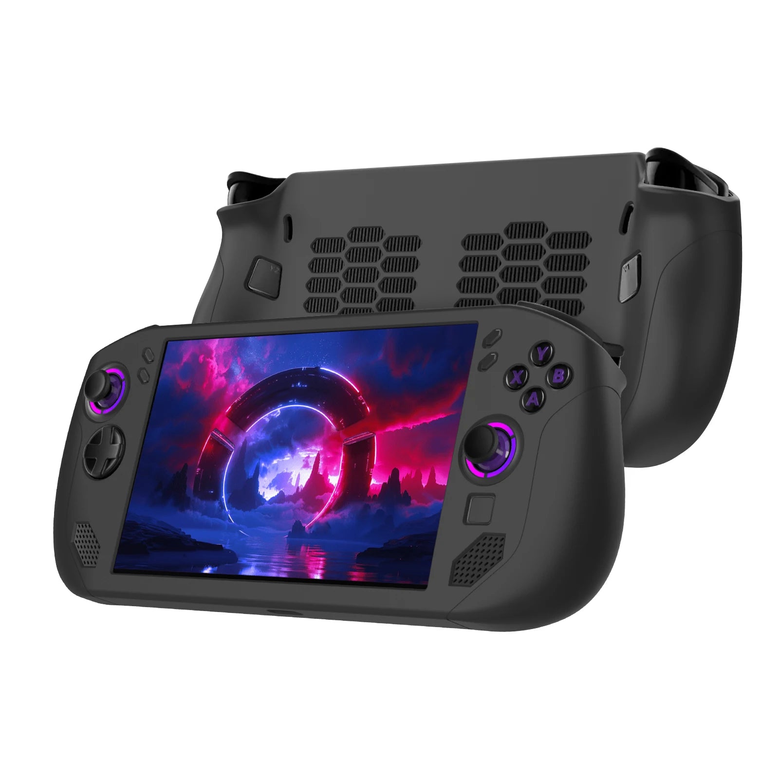 Silicone Case for Legion GO S Game Console Shockproof Anti-Drop Protective Cover Game Accessories Black White Pink