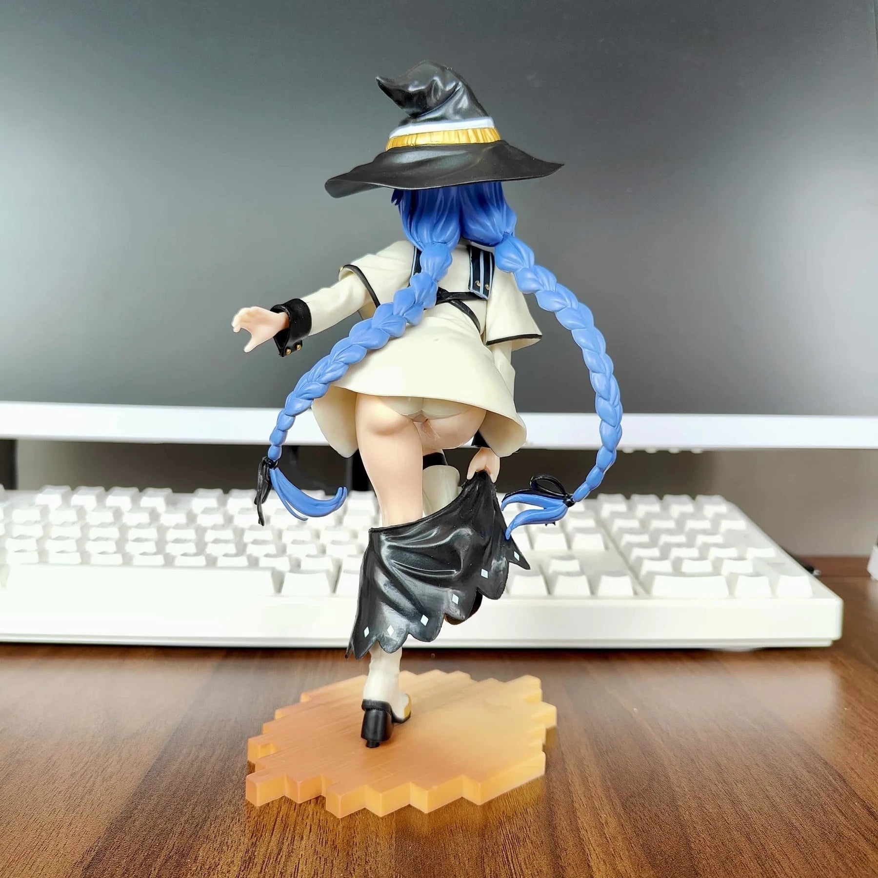 Mushoku Tensei Roxy Migurdia Figurine Jobless Reincarnation Actionfigur PVC Anime Modellsammlung Desktop-Dekoration Spielzeug