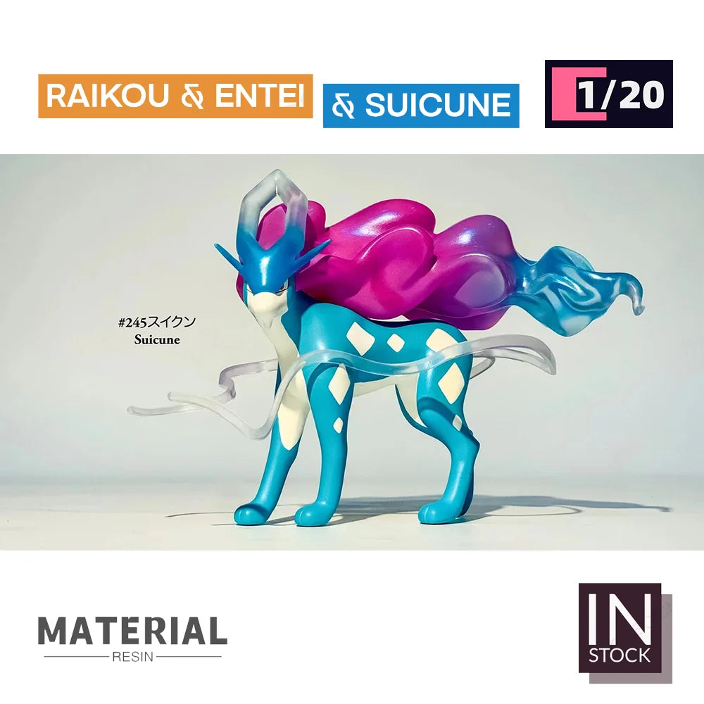 [IN STOCK] 1/20 Resin Figure [BQG] - Raikou & Entei & Suicune