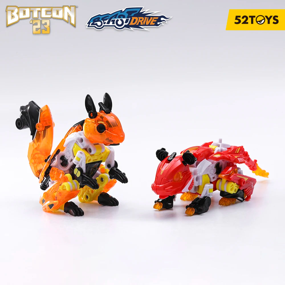 52TOYS BOTCON Limited Product BD-03&BD-09 Deformation Robot, Converting in Mecha and Cube, Action Figure, Collectible Gift