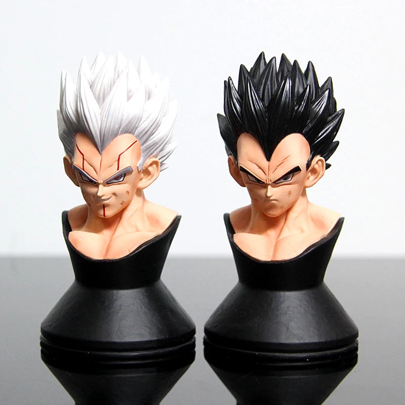 In-Stock GT Vegeta Figures Dragon Ball Super Saiyan Static Model Statue Multiple Interchangeable Head Carvings Surprise Gift Toy