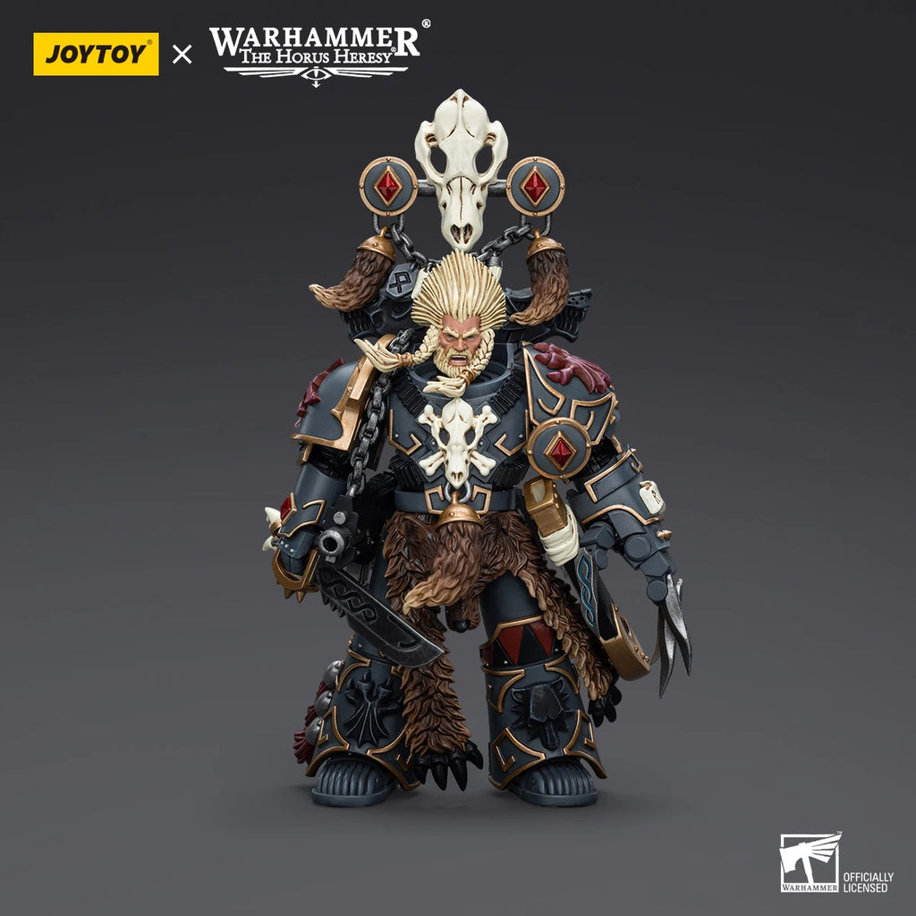 Joy Toy Warhammer 40K Space Wolves Geigor Fell-Hand Action Figure 1/18 12cm Collectible Children Toys Warhammer Birthday Gift