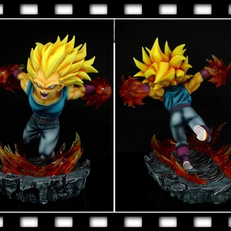 25cm New Original Dragon Ball Anime Figure Vegeta IV Perimeter Resin Model Scene Statue Desktop Decoration Ornaments Gifts Toys