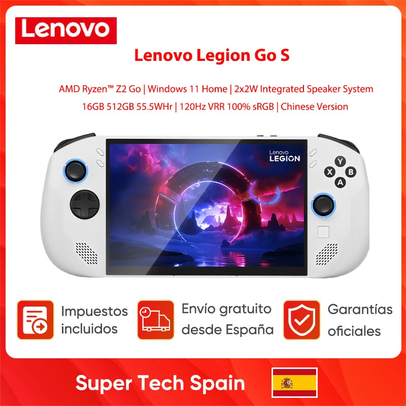 New Lenovo Legion Go S 2025 Handheld Game Console Portable Gaming Laptop 8'' 16Gb 512Gb Amd Ryzen ™   Z2 Go 120Hz Windows 11 Home