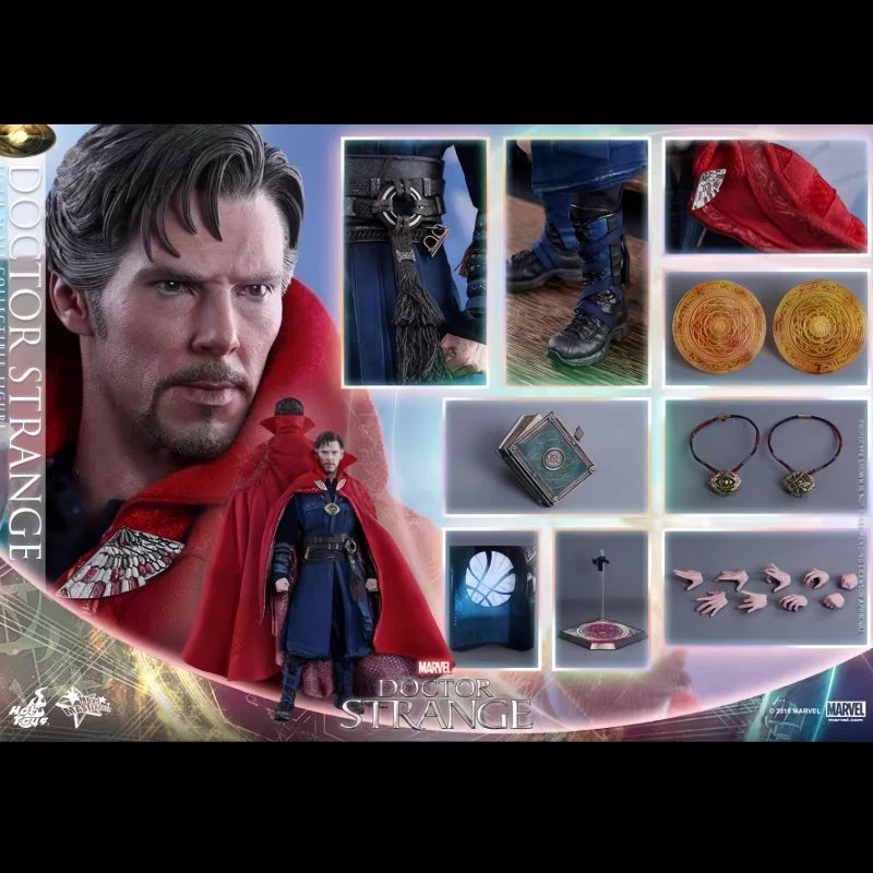 Original Hot Toys Doctor Strange Actin Figure 1/6 The Avengers Dr. Strange Figurine Ht MMS484 Bc Doctor Stranges Collection Toys