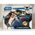 【Hot Sales】Original Hasbro Star Wars THE CLONE WARS V-19 TORRENT STARFIGHTER Anime Figure Toy Model Collection