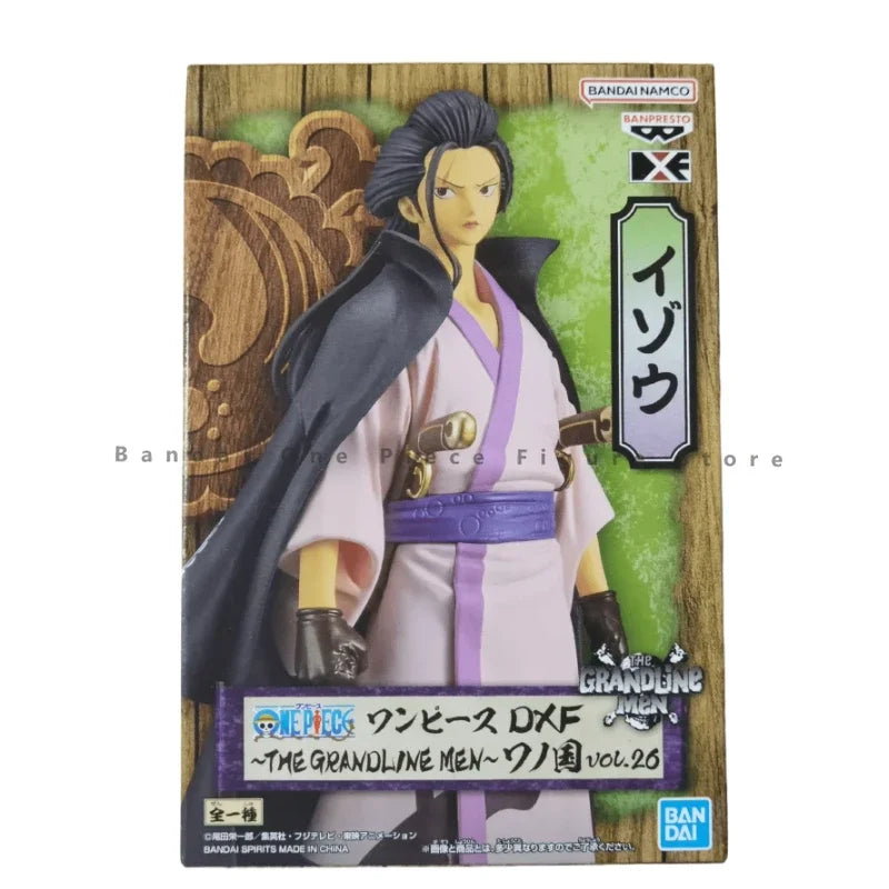 In Stock Original Bandai DXF THE GRANDLINE MEN FILM RED Izo Action Figures Animation Toys Gifts Model Collector Anime
