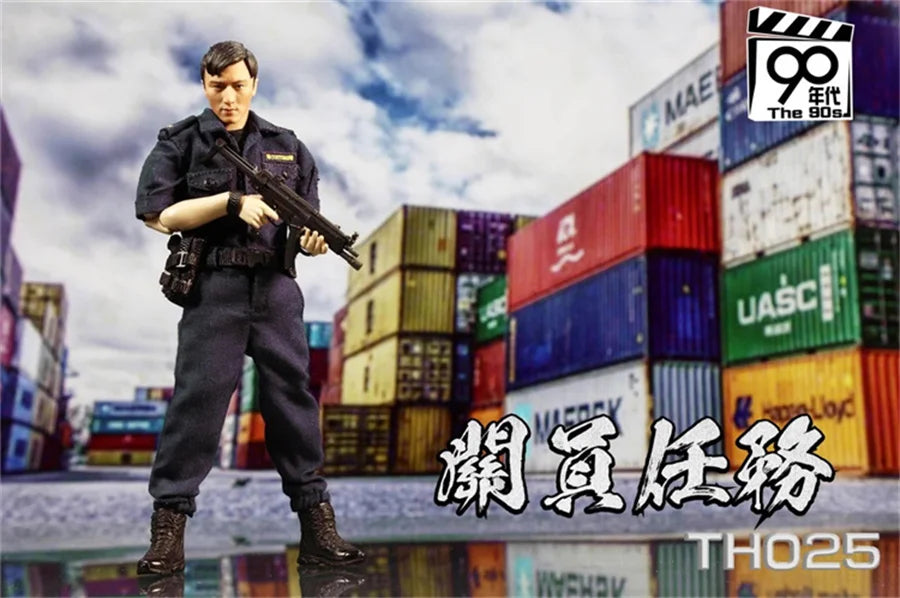 90's TH025 1/12 Scale Male Soldier Nicholas Tse Customs Task 6'' Full Set Collectible Action Figure Model Doll Toy For Fans Gift