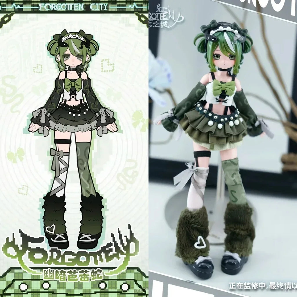 Forgotten City Series 1/8 Scale BJD Blind Box Mystery Box Caixa Caja Dolls Gift Desktop Ornament Anime Figure Toys